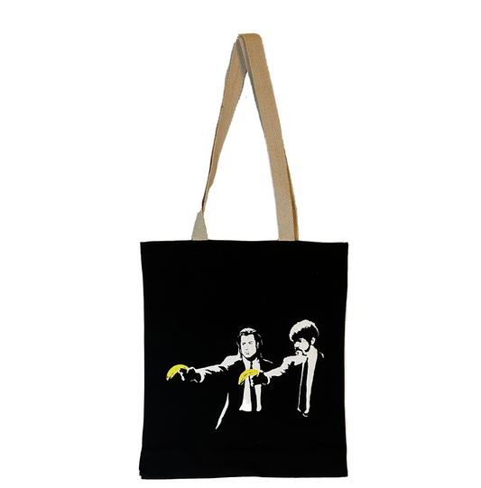 The Art of Bansky- Plup Fiction Tote Bag