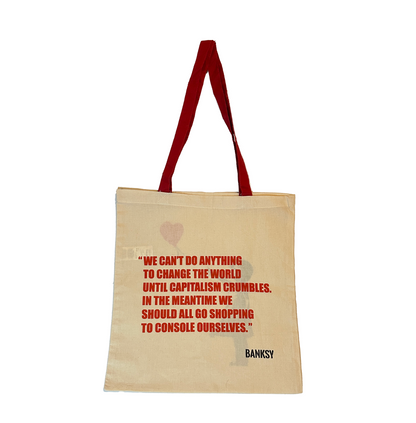 The Art of Bansky- Girl with Baloon Tote Bag