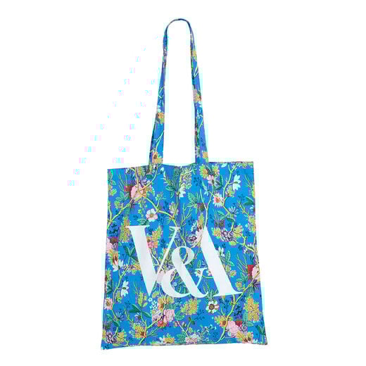 V&A - Kilburn Blue Chintz tote bag